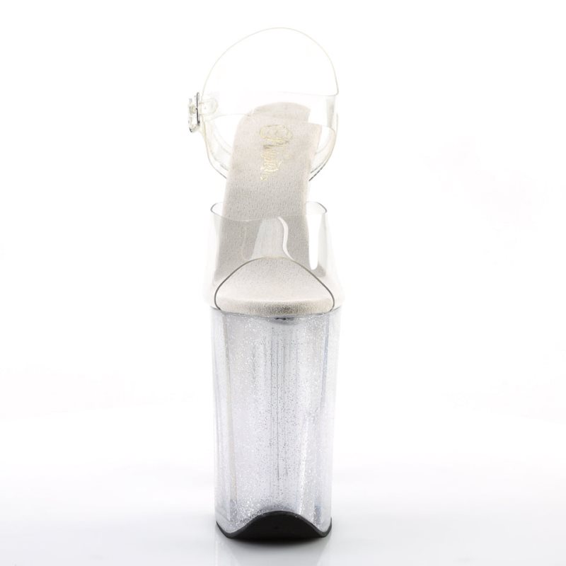 Pleaser Infinity-908MG Hakken Dames Clear | BELGIE BEOMJWCQ