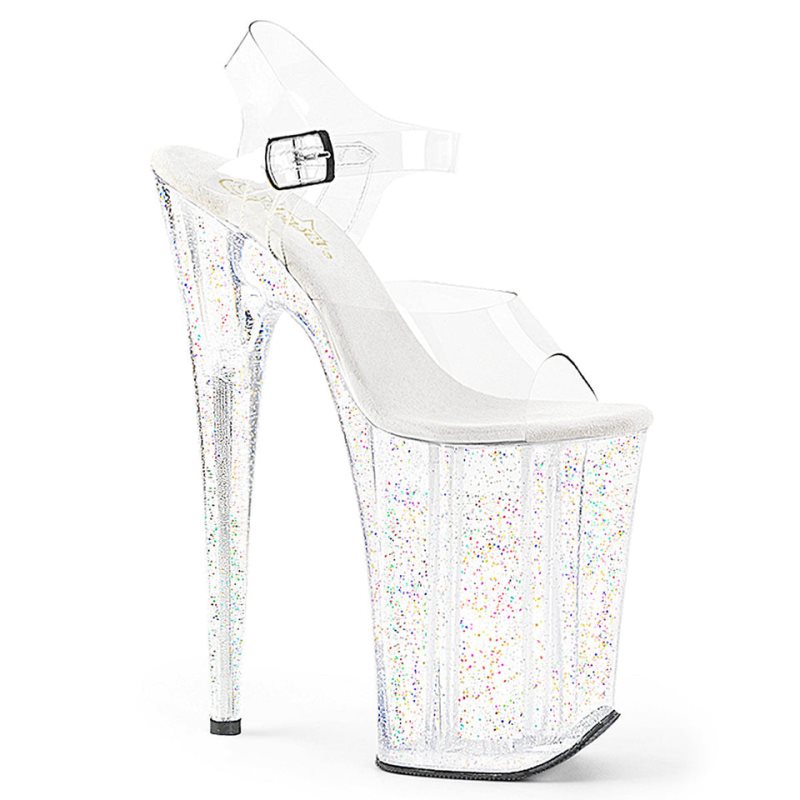 Pleaser Infinity-908MG Hakken Dames Clear | BELGIE BEOMJWCQ