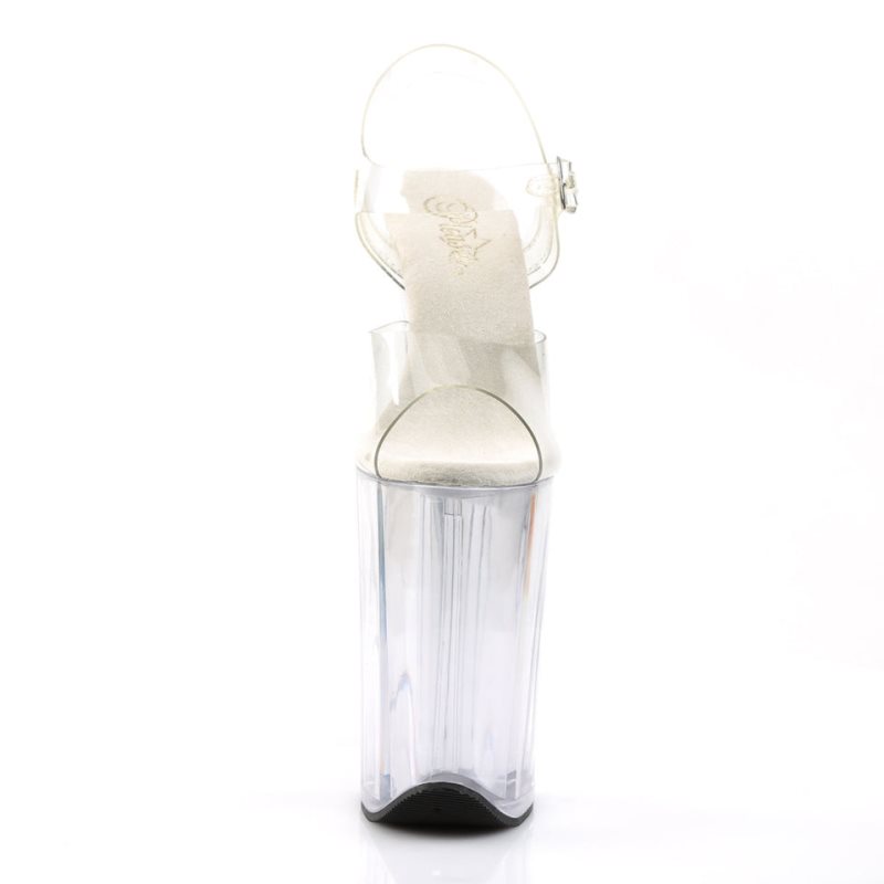 Pleaser Infinity-908 Hakken Dames Clear | BELGIE BEPRBKMC