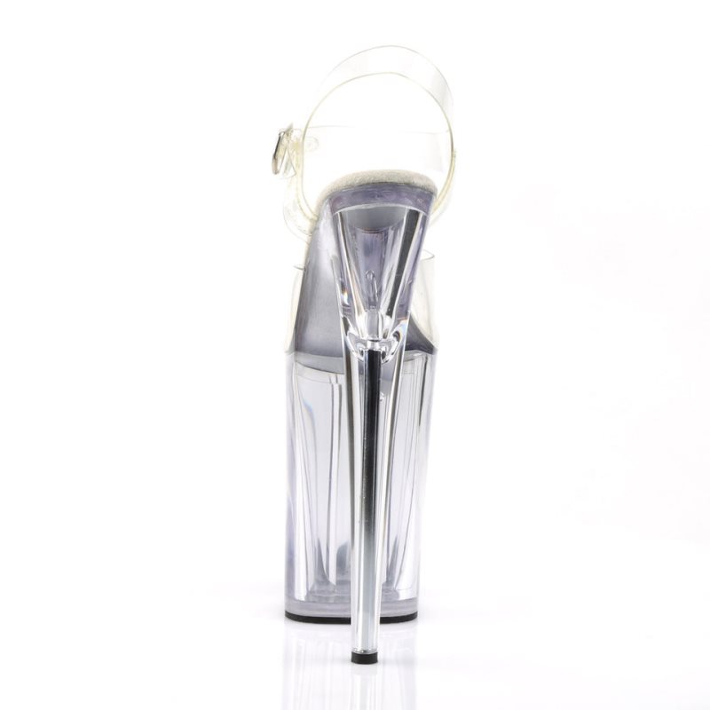 Pleaser Infinity-908 Hakken Dames Clear | BELGIE BEPRBKMC