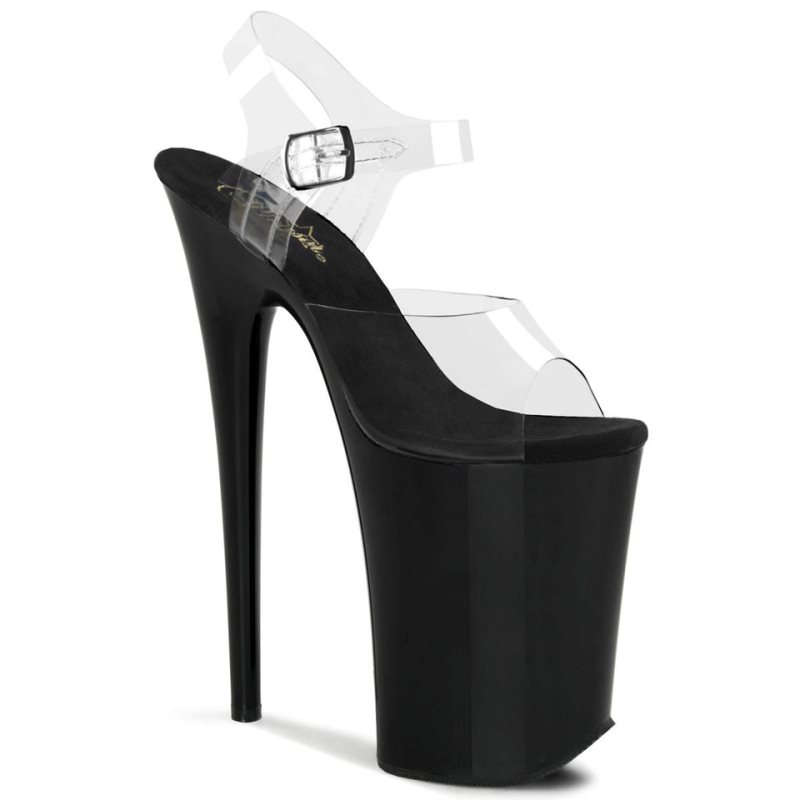 Pleaser Infinity-908 Hakken Dames Zwart | BELGIE BEOJKDPE
