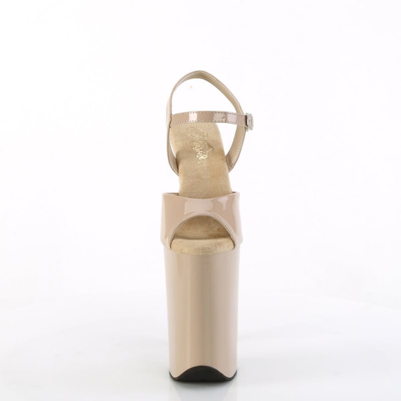 Pleaser Infinity-909 Hakken Dames Beige | BELGIE BEZOWDYS
