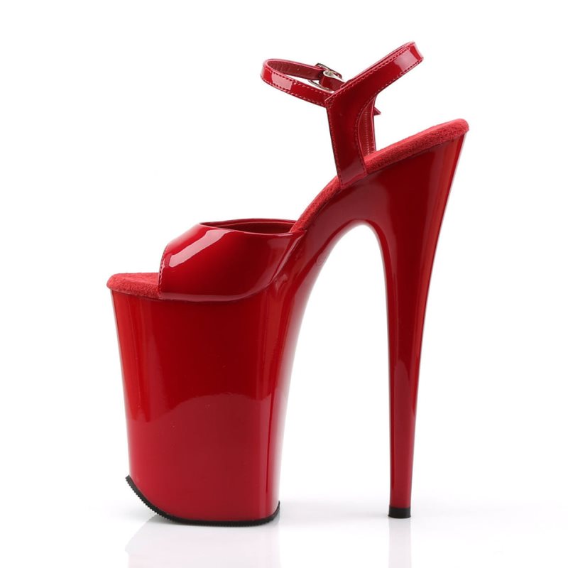Pleaser Infinity-909 Hakken Dames Rood | BELGIE BECPXIKU