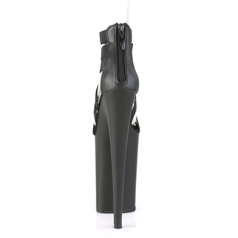 Pleaser Infinity-969 Vegan Leather Hakken Dames Zwart | BELGIE BEFRODTL