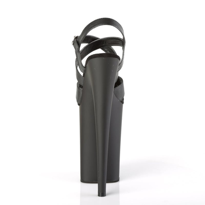 Pleaser Infinity-997 Vegan Leather Hakken Dames Zwart | BELGIE BEITYFHP