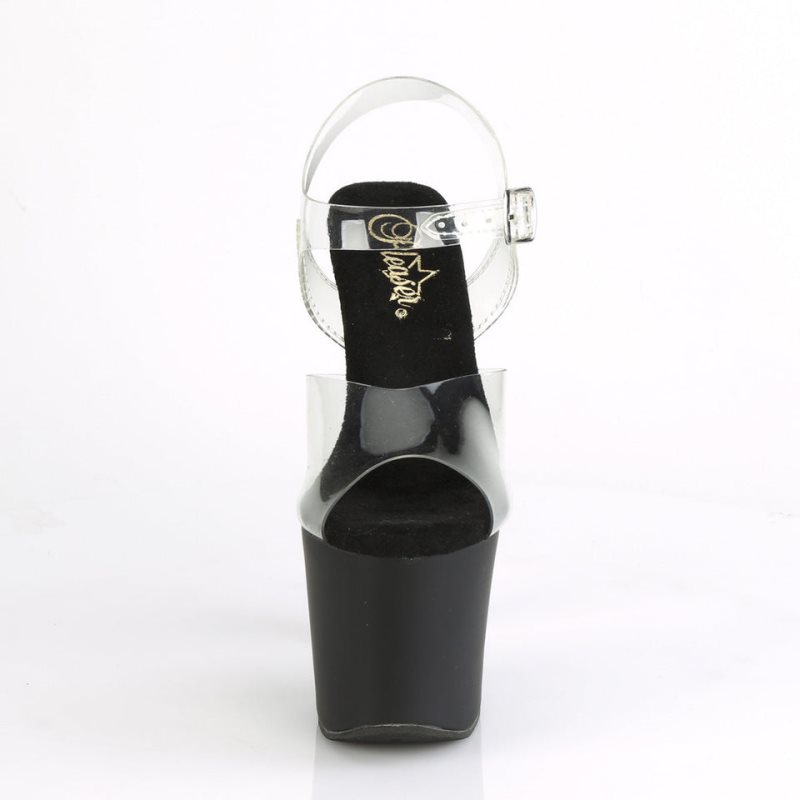 Pleaser Irongrip-708 Hakken Dames Zilver | BELGIE BEAIPNVY