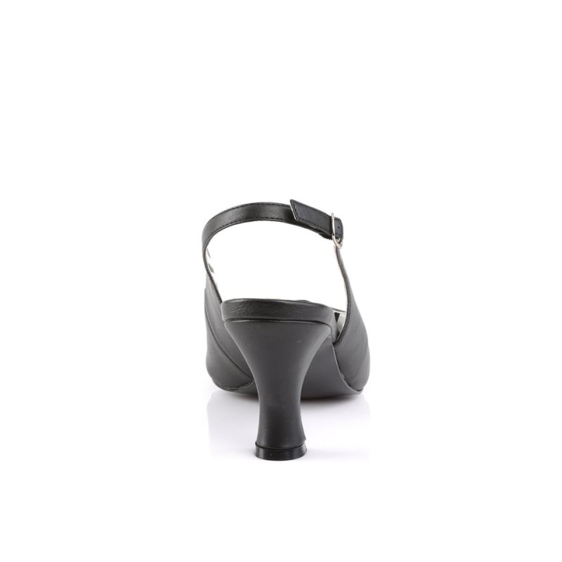 Pleaser Jenna-02 Vegan Leather Hakken Dames Zwart | BELGIE BEJGRDXH