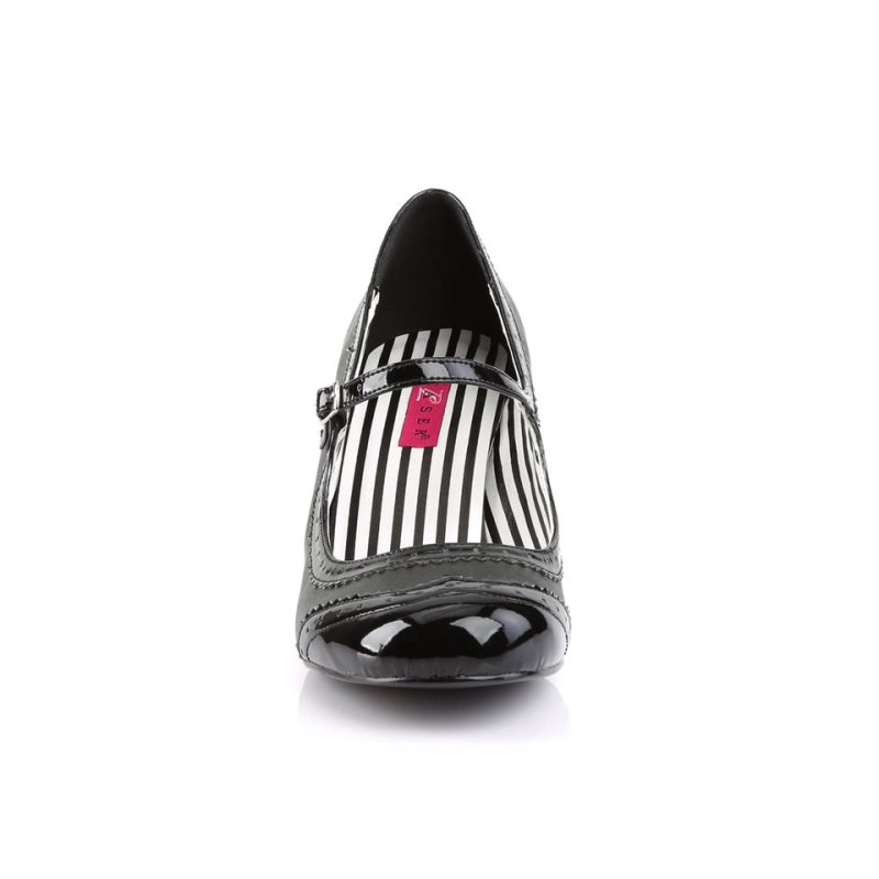 Pleaser Jenna-06 Faux Leather Hakken Dames Zwart | BELGIE BEWDUENF