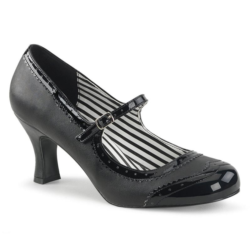 Pleaser Jenna-06 Faux Leather Hakken Dames Zwart | BELGIE BEWDUENF