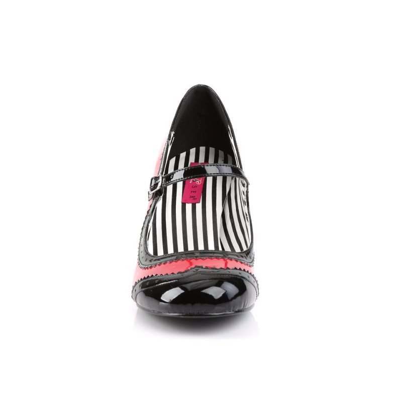 Pleaser Jenna-06 Hakken Dames Rood Zwart | BELGIE BEBEIFKH