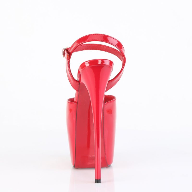 Pleaser Jubilant-09 Hakken Dames Rood | BELGIE BEBRIZED