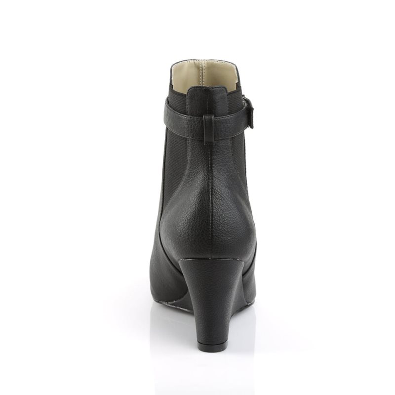 Pleaser Kimberly-102 Vegan Leather Laarzen Dames Zwart | BELGIE BETYJXUC