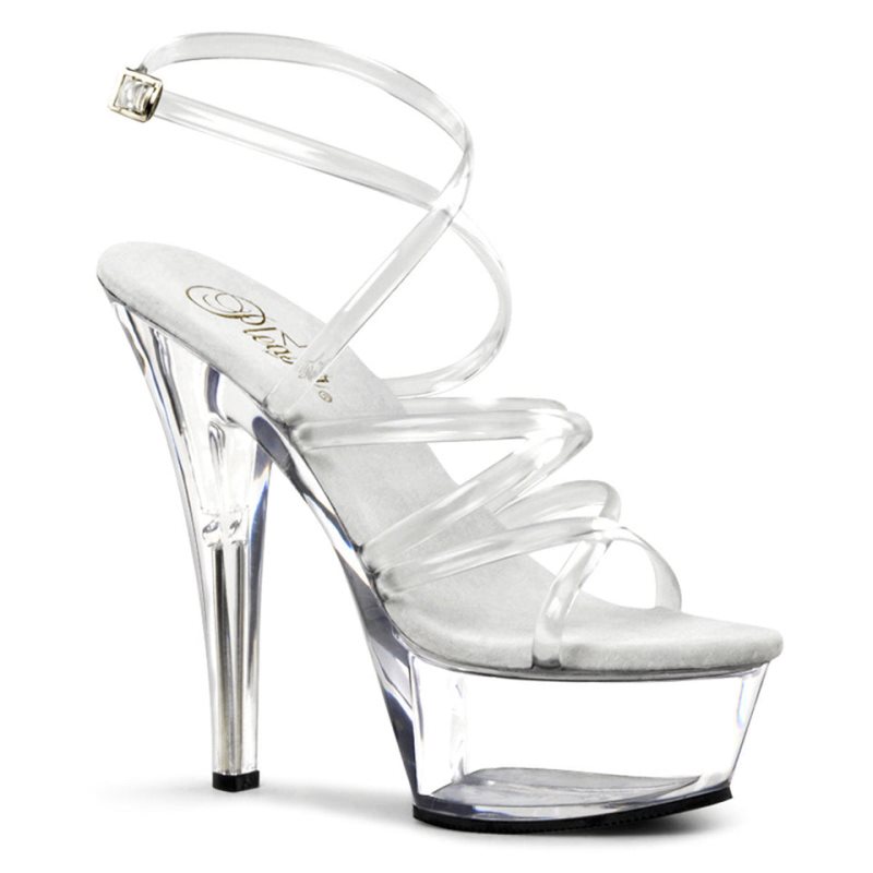 Pleaser Kiss-206 Hakken Dames Clear | BELGIE BEZJHIUR