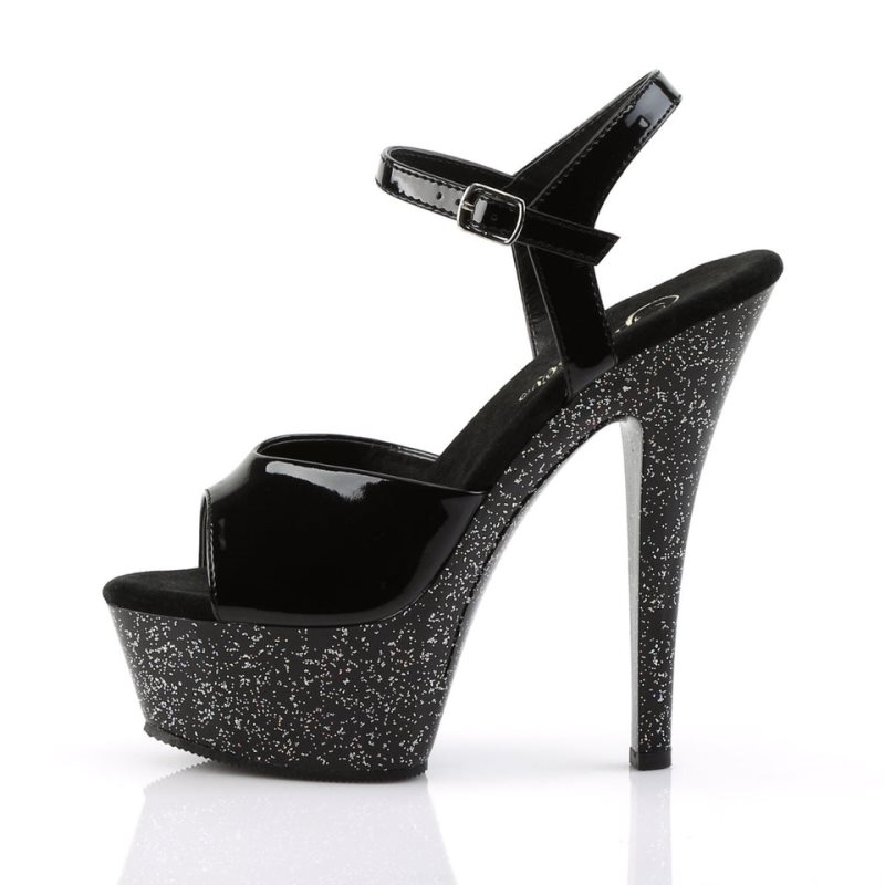 Pleaser Kiss-209MG Hakken Dames Zwart | BELGIE BERUZHGW