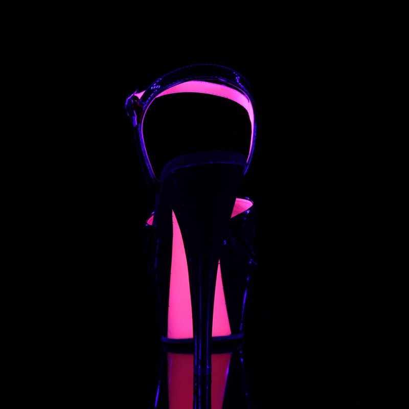 Pleaser Kiss-209TT Hakken Dames Zwart Roze | BELGIE BEDVJKBW