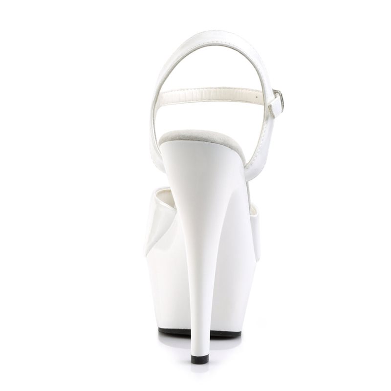 Pleaser Kiss-209 Hakken Dames Wit | BELGIE BEBLPXCA