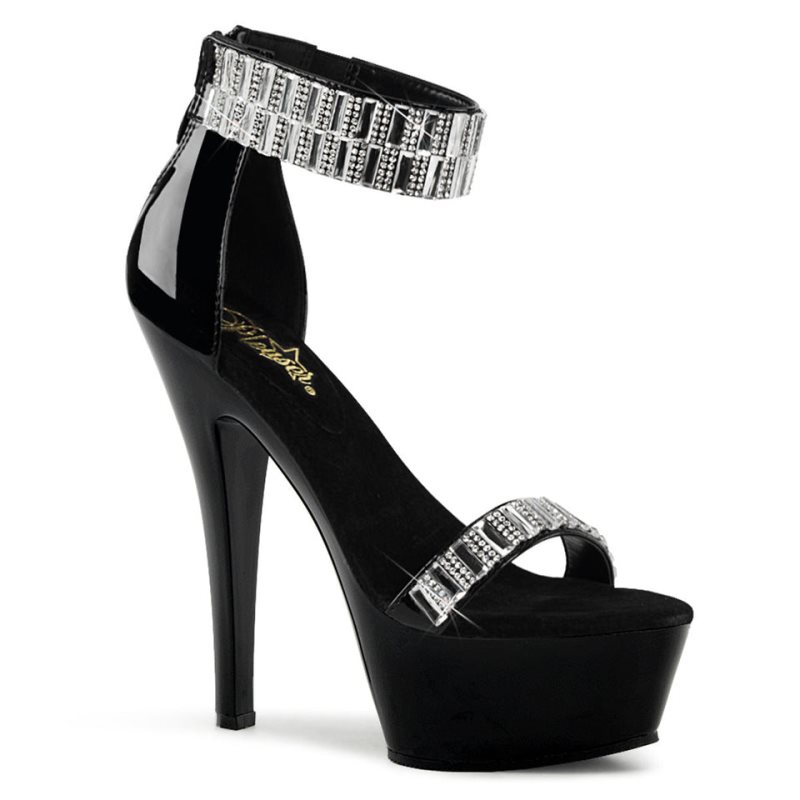 Pleaser Kiss-269RS Hakken Dames Zwart | BELGIE BEFXSHWL