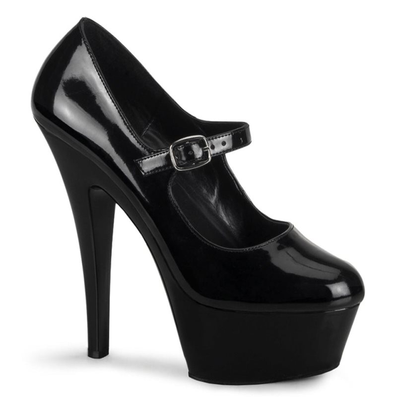Pleaser Kiss-280 Hakken Dames Zwart | BELGIE BEIBNUCO