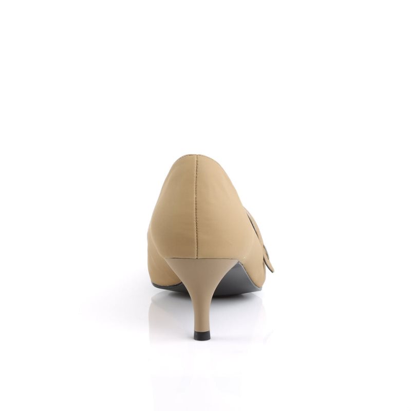 Pleaser Kitten-03 Hakken Dames Beige | BELGIE BERIUHSZ