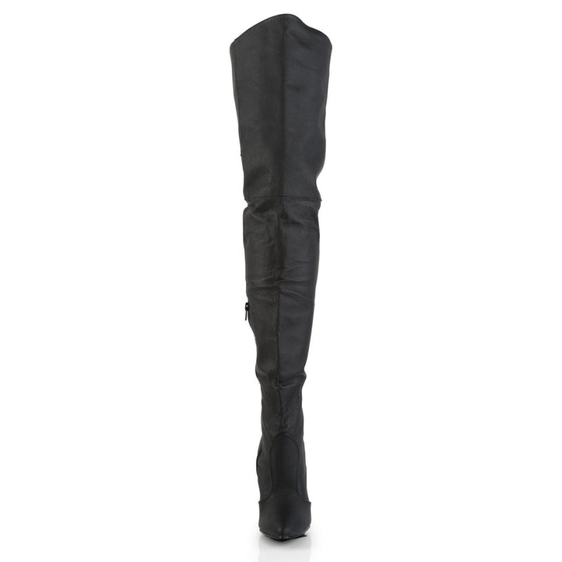 Pleaser Legend-8899 Leather Hoge Hakken Dames Zwart | BELGIE BEIXBSMK