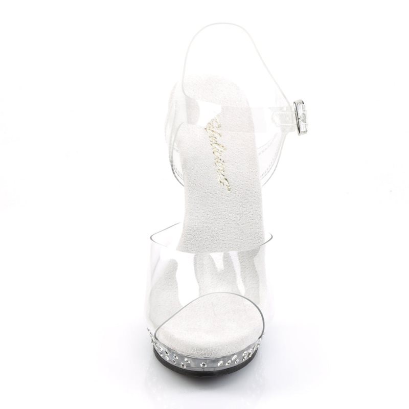 Pleaser Lip-108SDT Hakken Dames Clear | BELGIE BERFNSKX