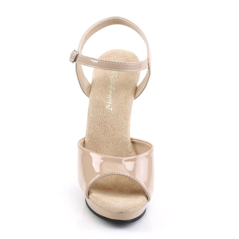 Pleaser Lip-109 Hakken Dames Beige | BELGIE BEYCUZEQ