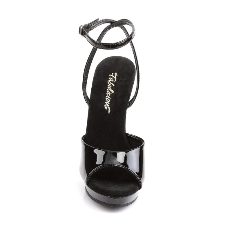 Pleaser Lip-125 Hakken Dames Zwart | BELGIE BECNHORX