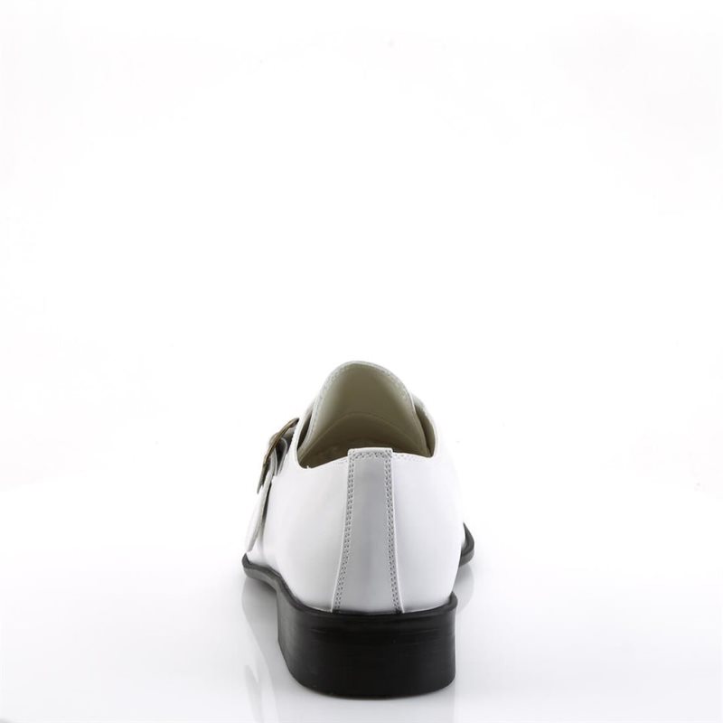 Pleaser Loafer-12 Vegan Leather Derby Schoenen Heren Wit | BELGIE BEVXNJFT
