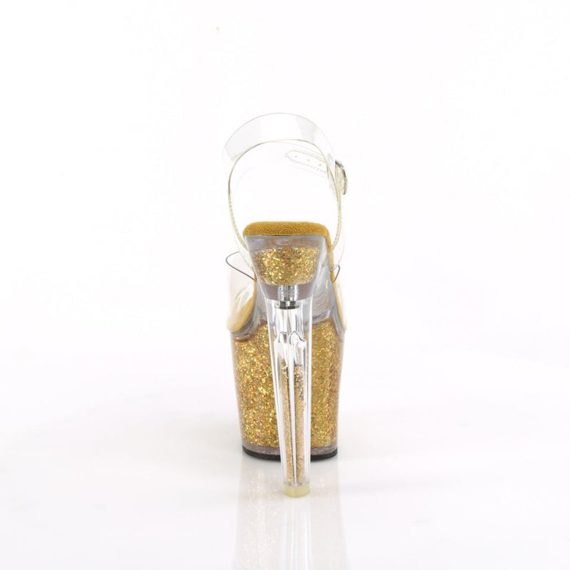 Pleaser Lovesick-708SG Hakken Dames Goud | BELGIE BEGNXOQM