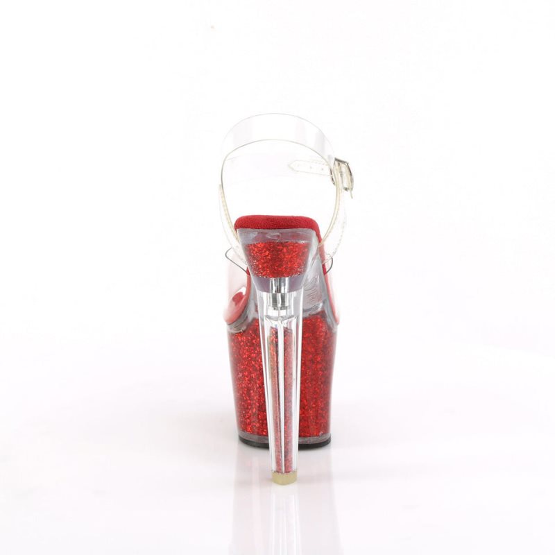 Pleaser Lovesick-708SG Hakken Dames Rood | BELGIE BENOIJTW