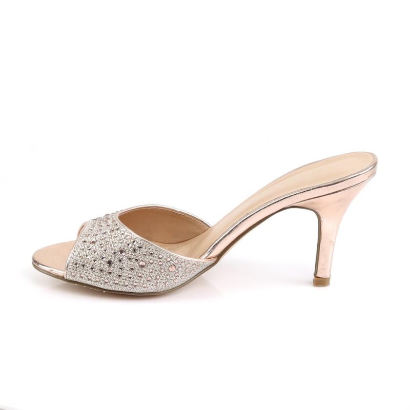 Pleaser Lucy-01 Badslippers Dames Goud | BELGIE BELSNRWZ
