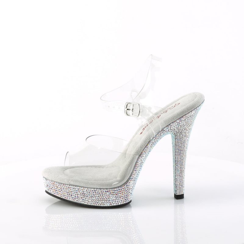 Pleaser Majesty-508DM Hakken Dames Clear | BELGIE BEKLAFYP