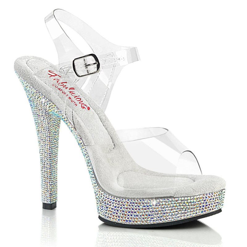 Pleaser Majesty-508DM Hakken Dames Clear | BELGIE BEKLAFYP