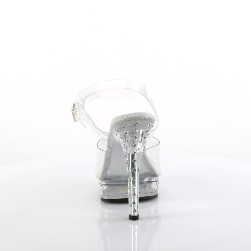 Pleaser Majesty-508SDT Hakken Dames Clear | BELGIE BEXBSAGW