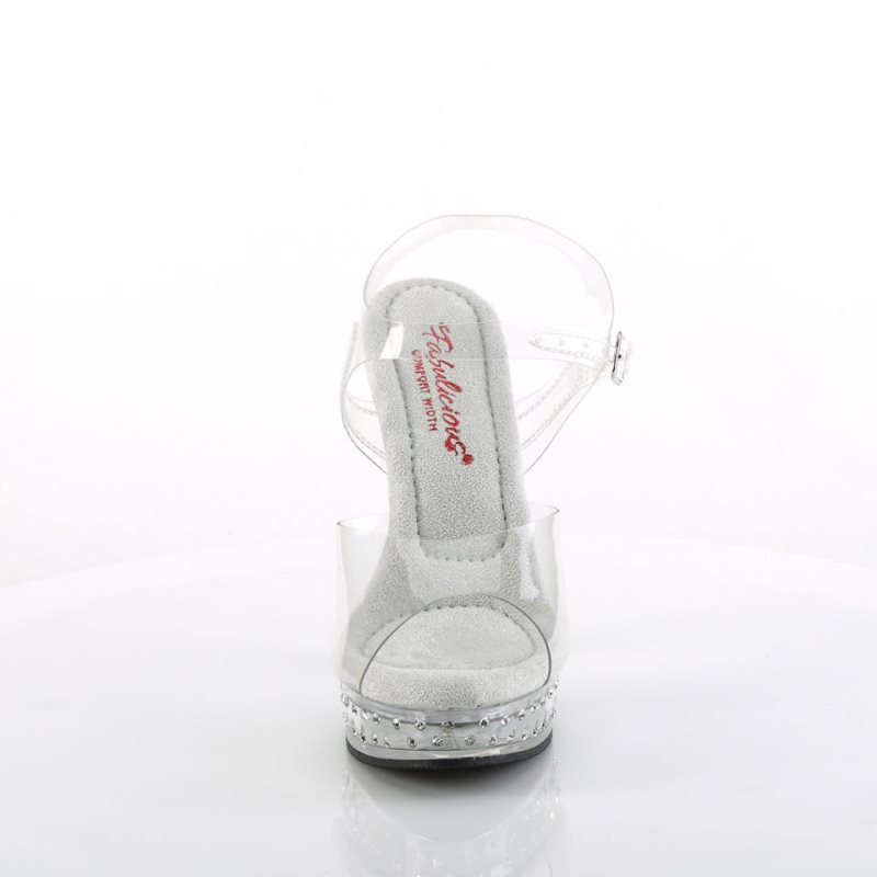 Pleaser Majesty-508SDT Hakken Dames Clear | BELGIE BEXBSAGW