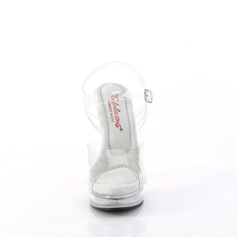 Pleaser Majesty-508 Hakken Dames Clear | BELGIE BESZYMBH