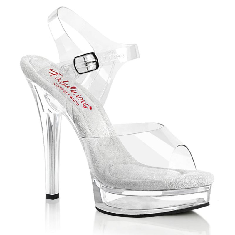 Pleaser Majesty-508 Hakken Dames Clear | BELGIE BESZYMBH