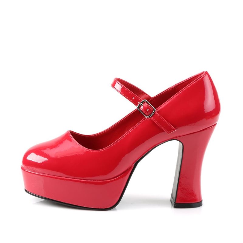 Pleaser Maryjane-50 Hakken Dames Rood | BELGIE BEJOHMVK