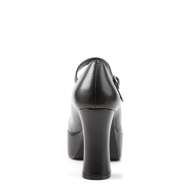 Pleaser Maryjane-50 Vegan Leather Hakken Dames Zwart | BELGIE BEIJYXEB