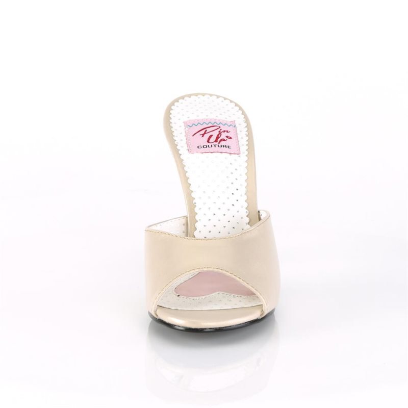 Pleaser Monroe-05 Badslippers Dames Goud | BELGIE BEEKLVNM