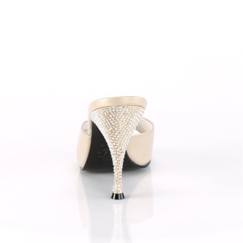 Pleaser Monroe-05 Badslippers Dames Goud | BELGIE BEEKLVNM