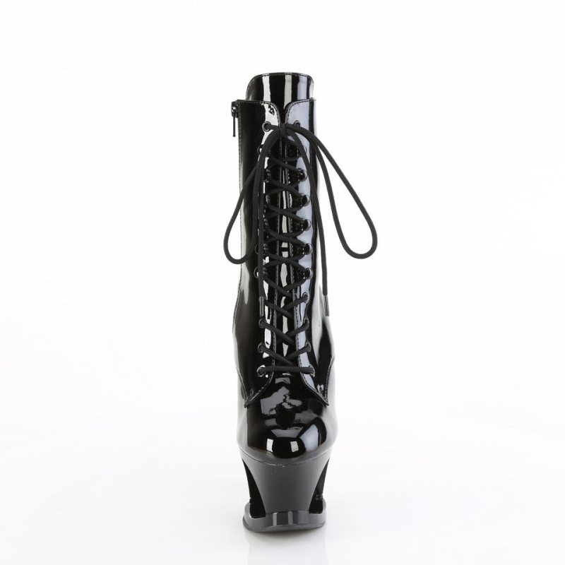 Pleaser Moon-1020DIA Laarzen Dames Zwart | BELGIE BEXNYJPW