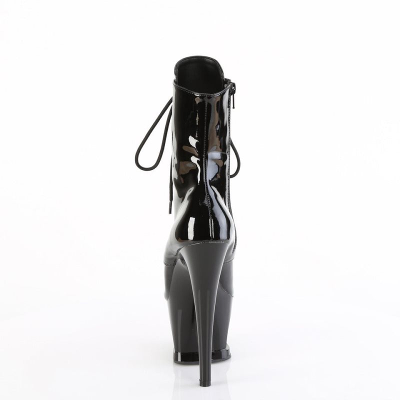 Pleaser Moon-1020DIA Laarzen Dames Zwart | BELGIE BEXNYJPW