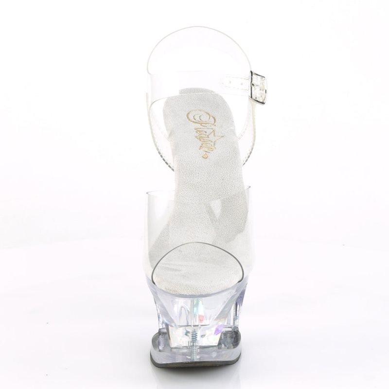 Pleaser Moon-708DIA Hakken Dames Clear | BELGIE BEMAHBDQ