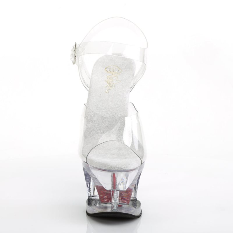 Pleaser Moon-708HRS Hakken Dames Rood | BELGIE BEQJTEUI