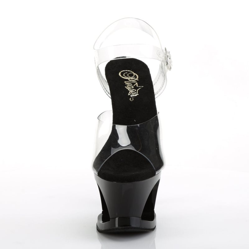 Pleaser Moon-708HRS Hakken Dames Zwart | BELGIE BECUDGWK