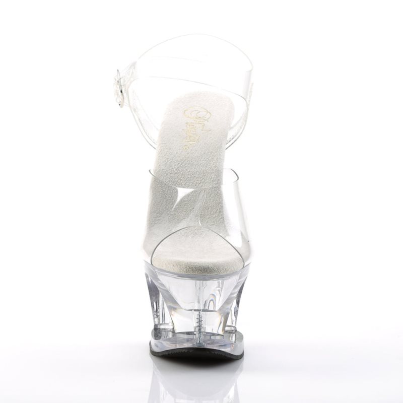 Pleaser Moon-708 Hakken Dames Clear | BELGIE BEHQBMUS