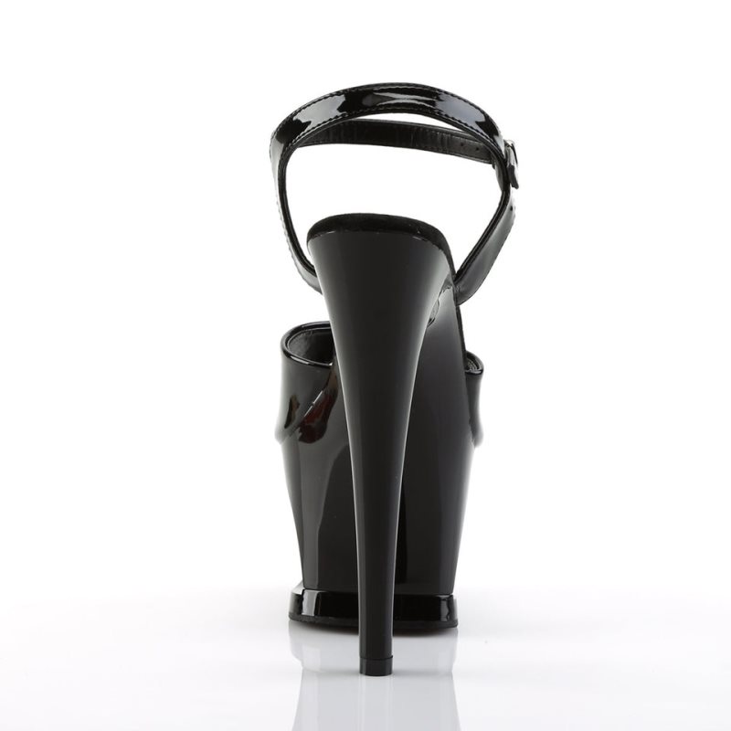 Pleaser Moon-709 Hakken Dames Zwart | BELGIE BEIJFGPB