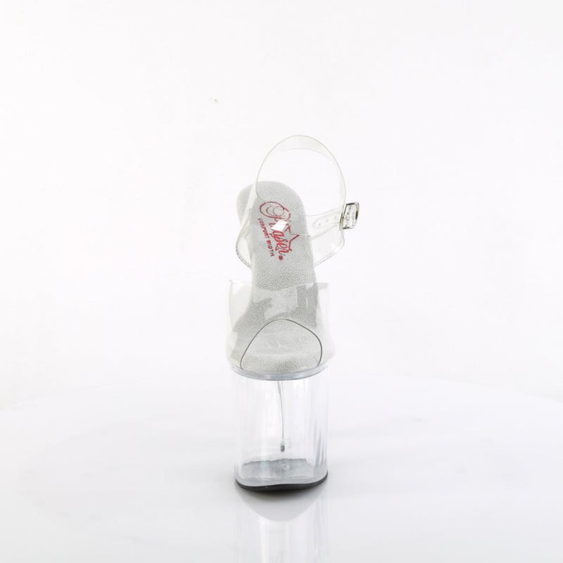 Pleaser Naughty-808 Hakken Dames Clear | BELGIE BEQFWKLE