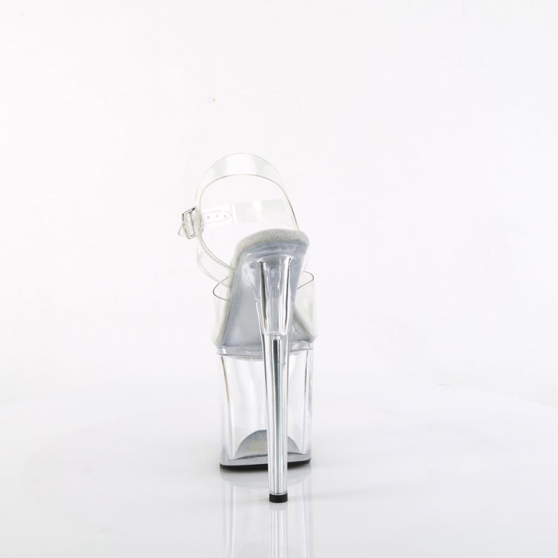 Pleaser Naughty-808 Hakken Dames Clear | BELGIE BEQFWKLE